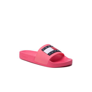 Tommy Jeans dásmké růžové pantofle - 38 (TIJ)